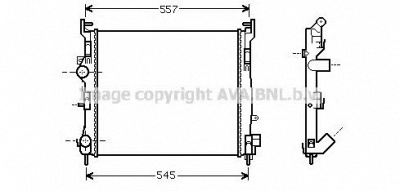 AVA QUALITY COOLING rt2362 -  Радиатор, охлаждение двигателя